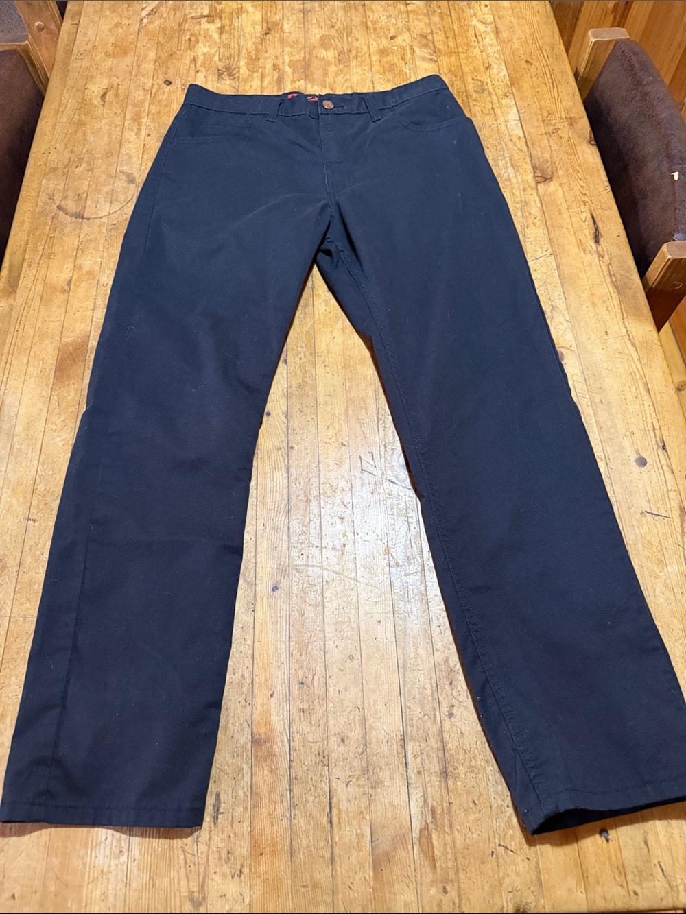 Dickies Men's Black Relaxed Straight-Leg Jeans